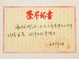 九六年优秀律师证书